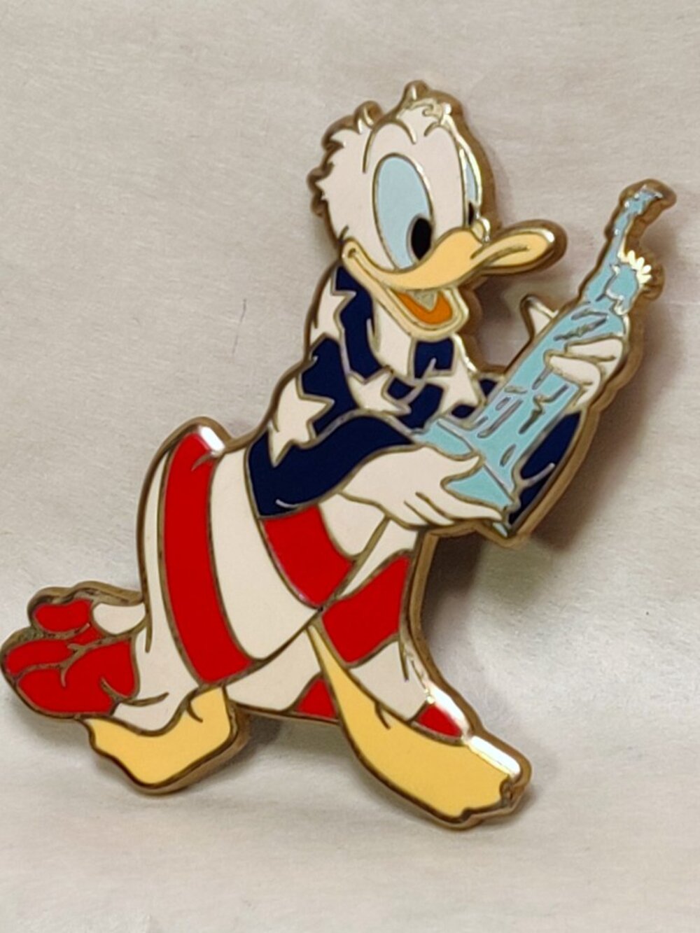 D23 Donald Duck Flag Magnet Statue Liberty Treasures Disney Archives Reagan 2012